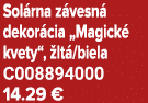 Sol rna z vesn dekor cia „Magick  kvety“,  lt /biela C008894000 14.29 €
