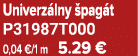 Univerz lny pag t P31987T000 0,04 €/1 m 5.29 €