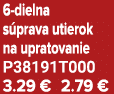 6 dielna s prava utierok na upratovanie P38191T000 3.29 € 2.79 €