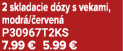 2 skladacie d zy s vekami, modr / erven P30967T2KS 7.99 € 5.99 €