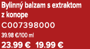 Bylinn balzam s extraktom z konope C007398000 39.98 €/100 ml 23.99 € 19.99 €