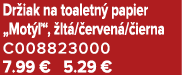 Dr iak na toaletn papier „Mot  “,  lt / erven / ierna C008823000 7.99 € 5.29 €