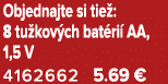 Objednajte si tie : 8 tu kov ch bat ri AA, 1,5 V 4162662 5.69 €