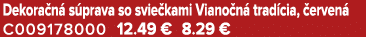 Dekora n s prava so svie kami Viano n  trad cia,  erven  C009178000 12.49 € 8.29 €