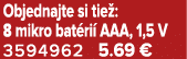 Objednajte si tie : 8 mikro bat ri AAA, 1,5 V 3594962 5.69 €