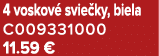 4 voskov svie ky, biela C009331000 11.59 €