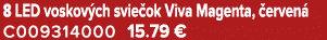 8 LED voskov ch svie ok Viva Magenta, erven  C009314000 15.79 €