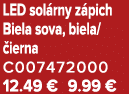 LED sol rny z pich Biela sova, biela/ ierna C007472000 12.49 € 9.99 €