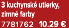 3 kuchynsk utierky, zimn  farby 7781762 10.29 €