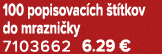100 popisovac ch t tkov do mrazni ky 7103662 6.29 €