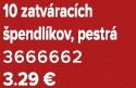 10 zatv rac ch pendl kov, pestr  3666662 3.29 €