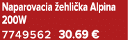 Naparovacia ehli ka Alpina 200W 7749562 30.69 €