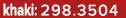 khaki: 298.3504
