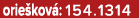 orie kov : 154.1314