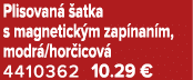 Plisovan  atka s magnetick m zap nan m, modr /hor icov  4410362 10.29 €