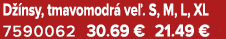 D nsy, tmavomodr  ve . S, M, L, XL 7590062 30.69 € 21.49 €