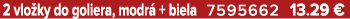 2 vlo ky do goliera, modr + biela 7595662 13.29 €