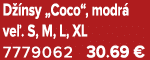 D nsy „Coco“, modr  ve . S, M, L, XL 7779062 30.69 €