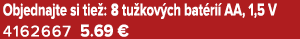 Objednajte si tie : 8 tu kov ch bat ri AA, 1,5 V 4162667 5.69 €