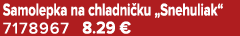 Samolepka na chladni ku „Snehuliak“ 7178967 8.29 €