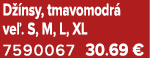 D nsy, tmavomodr  ve . S, M, L, XL 7590067 30.69 €