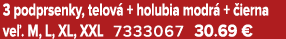 3 podprsenky, telov + holubia modr  +  ierna ve . M, L, XL, XXL 7333067 30.69 €