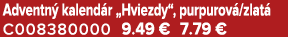Adventn kalend r „Hviezdy“, purpurov /zlat  C008380000 9.49 € 7.79 €