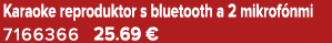 Karaoke reproduktor s bluetooth a 2 mikrof nmi 7166366 25.69 €