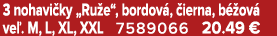 3 nohavi ky „Ru e“, bordov , ierna, b  ov  ve . M, L, XL, XXL 7589066 20.49 €
