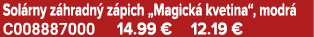 Sol rny z hradn z pich „Magick  kvetina“, modr  C008887000 14.99 € 12.19 €