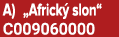A) „Africk slon“ C009060000