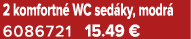 2 komfortn WC sed ky, modr  6086721 15.49 €