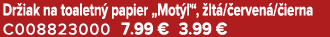 Dr iak na toaletn papier „Mot  “,  lt / erven / ierna C008823000 7.99 € 3.99 €