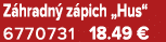 Z hradn z pich „Hus“ 6770731 18.49 €