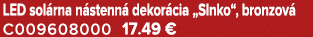 LED sol rna n stenn dekor cia „Slnko“, bronzov  C009608000 17.49 €