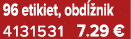 96 etikiet, obd nik 4131531 7.29 €