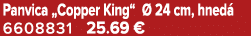 Panvica „Copper King“  24 cm, hned  6608831 25.69 €