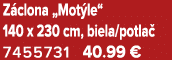 Z clona „Mot le“ 140 x 230 cm, biela/potla 7455731 40.99 €