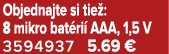 Objednajte si tie : 8 mikro bat ri AAA, 1,5 V 3594937 5.69 €