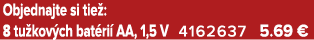 Objednajte si tie : 8 tu kov ch bat ri AA, 1,5 V 4162637 5.69 €
