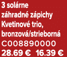 3 sol rne z hradn z pichy Kvetinov  trio, bronzov /strieborn  C008890000 28.69 € 16.39 €