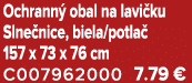 Ochrann obal na lavi ku Slne nice, biela/potla  157 x 73 x 76 cm C007962000 7.79 €