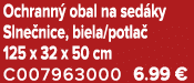 Ochrann obal na sed ky Slne nice, biela/potla  125 x 32 x 50 cm C007963000 6.99 €