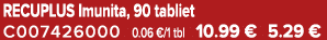RECUPLUS Imunita, 90 tabliet C007426000 0.06 €/1 tbl 10.99 € 5.29 €