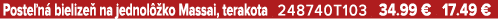Poste n bielize  na jednol  ko Massai, terakota 248740T103 34.99 € 17.49 €