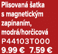 Plisovan  atka s magnetick m zap nan m, modr /hor icov  P44103T000 9.99 € 7.59 €