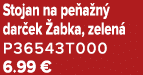 Stojan na pe a n dar ek  abka, zelen  P36543T000 6.99 €