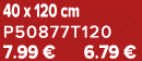 40 x 120 cm P50877T120 7.99 € 6.79 €