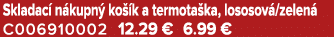 Skladac n kupn  ko  k a termota ka, lososov /zelen  C006910002 12.29 € 6.99 €