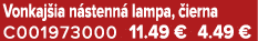 Vonkaj ia n stenn lampa,  ierna C001973000 11.49 € 4.49 €
